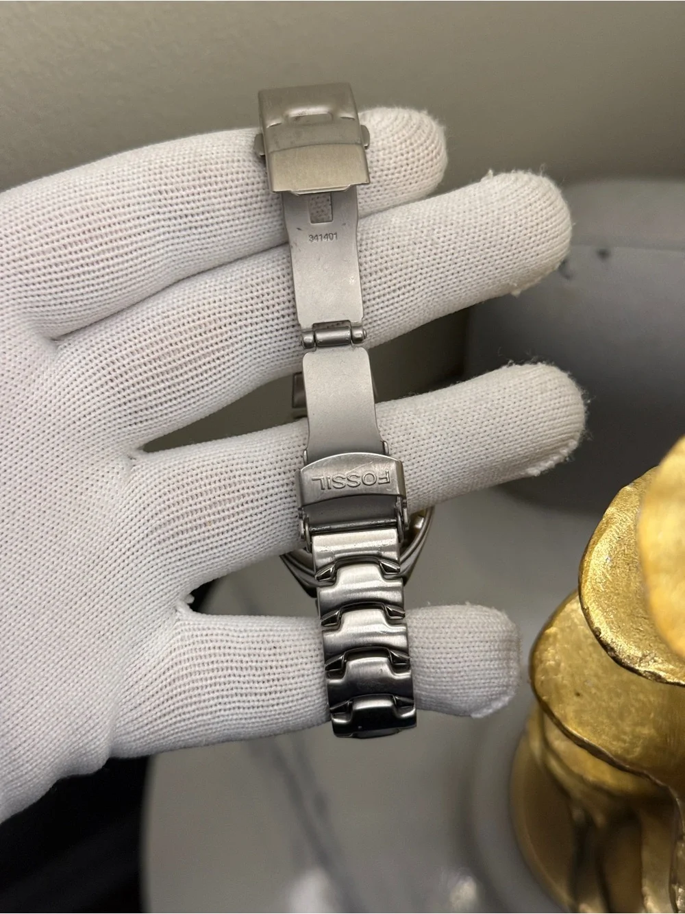 Fossil Womens  Stainless Steel Watch with Blue Dial to green dial change